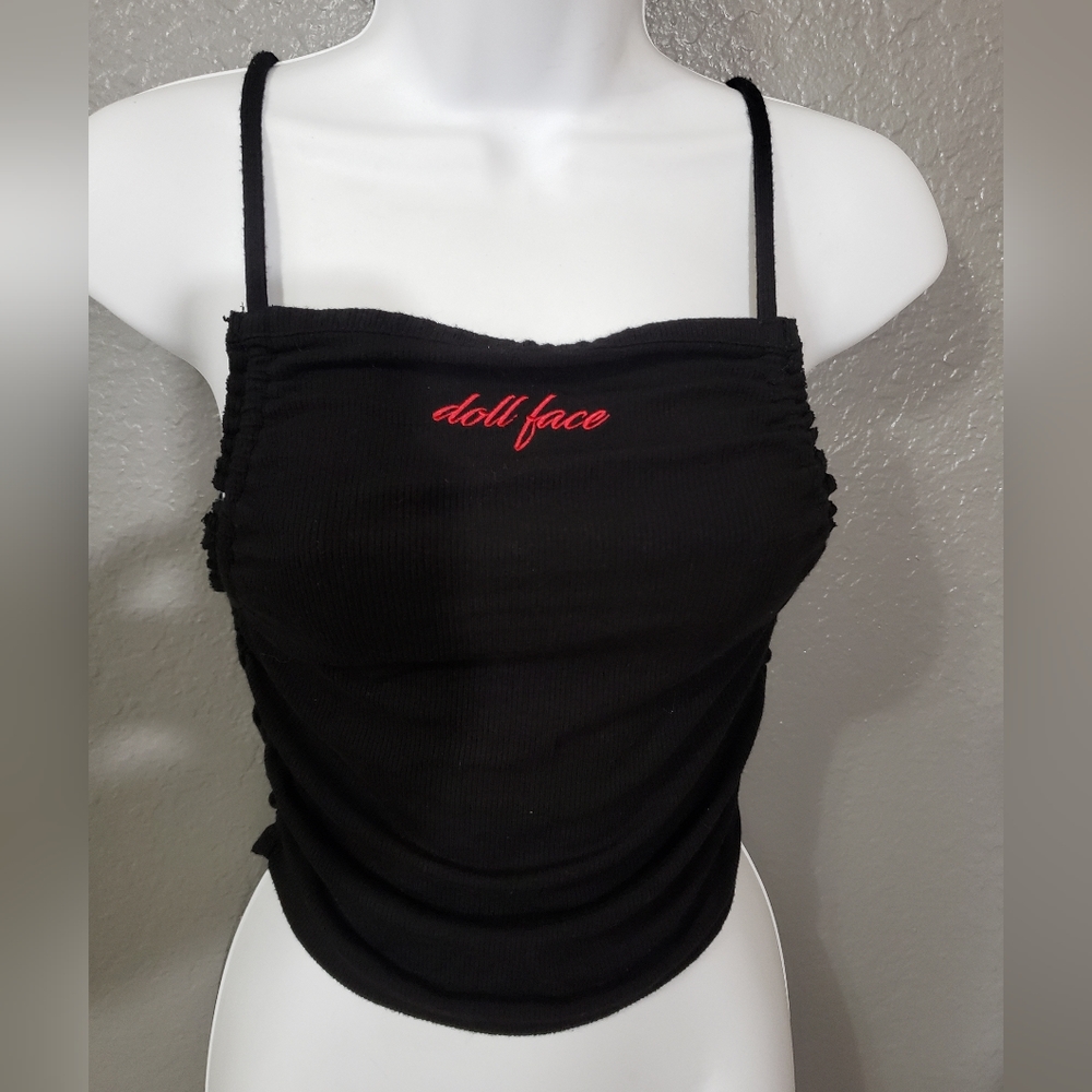 Black camisole crop top size small